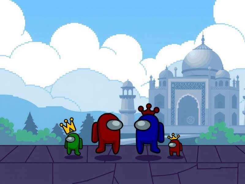 Among Us गेमप्ले दृश्य जिसमें क्रूमेट और इम्पोस्टर दिख रहे हैं