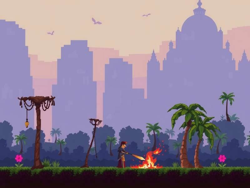 Among Us Pixel Art Scene