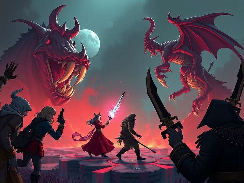 Among Us Characters vs Monsters battle scene