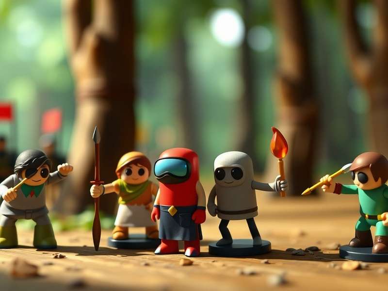 Among Us 11cm Figures 4 Pack Unboxing