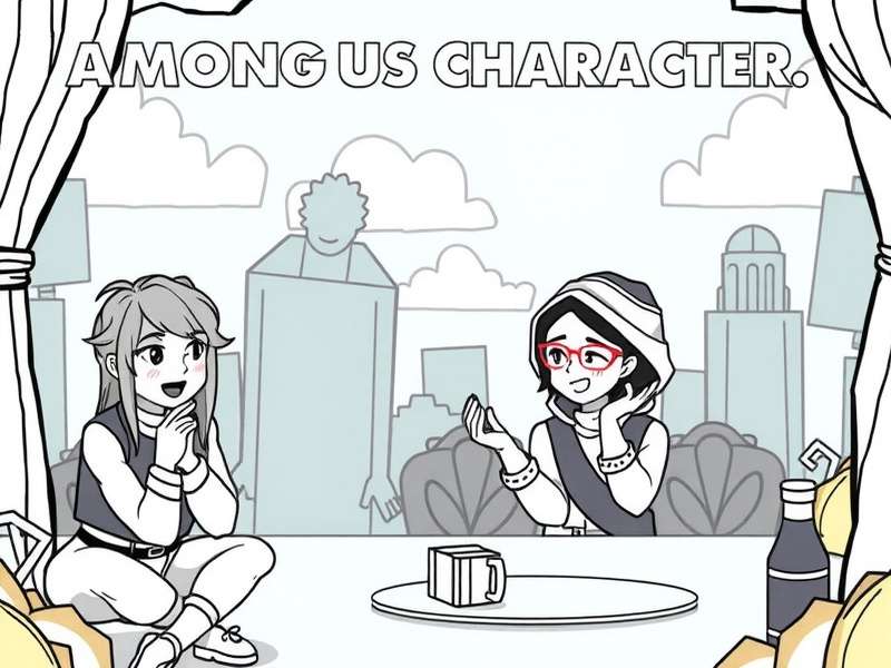 Crewmate with hat coloring page