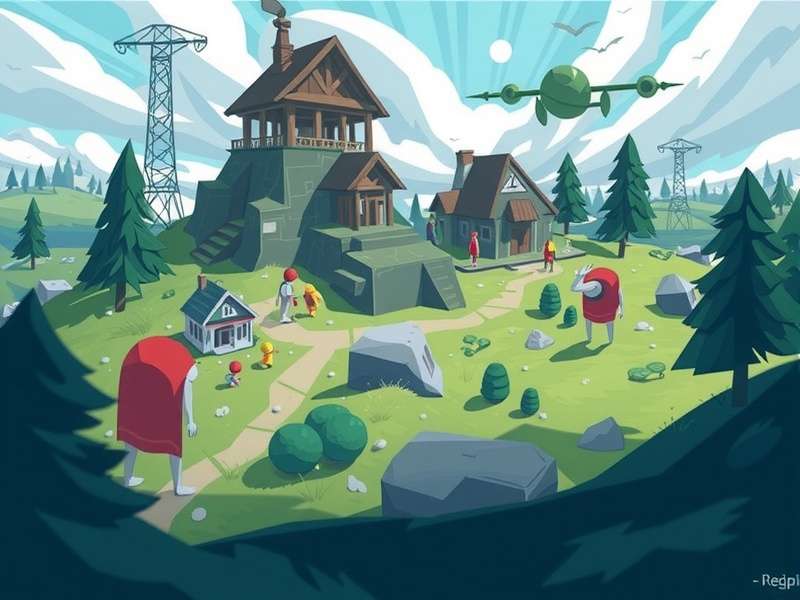 Among Us characters on mobile screen with Google Play logo