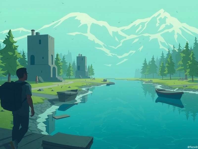 Among Us character on a Windows PC screen in a gaming setup