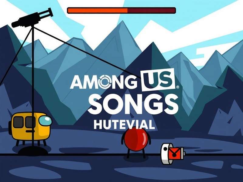 A musician creating digital music inspired by Among Us characters on a screen