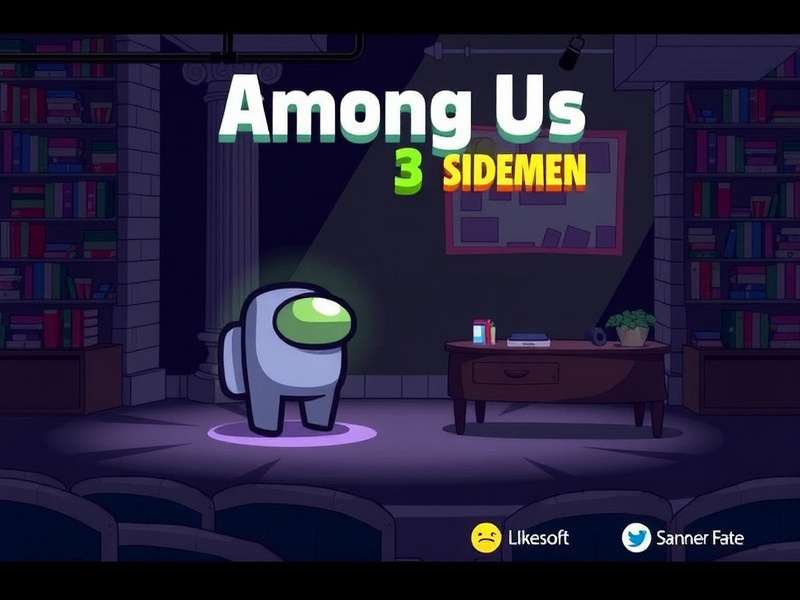 Gameplay screenshot of Among Us 3D Sidemen mod showing Indian players in a 3D spaceship