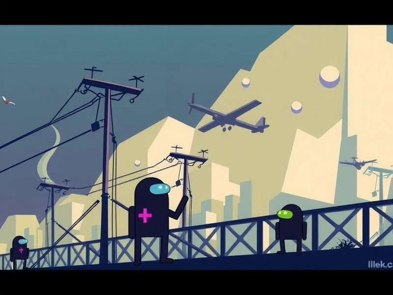 Among Us PC gameplay showing The Skeld map with tasks