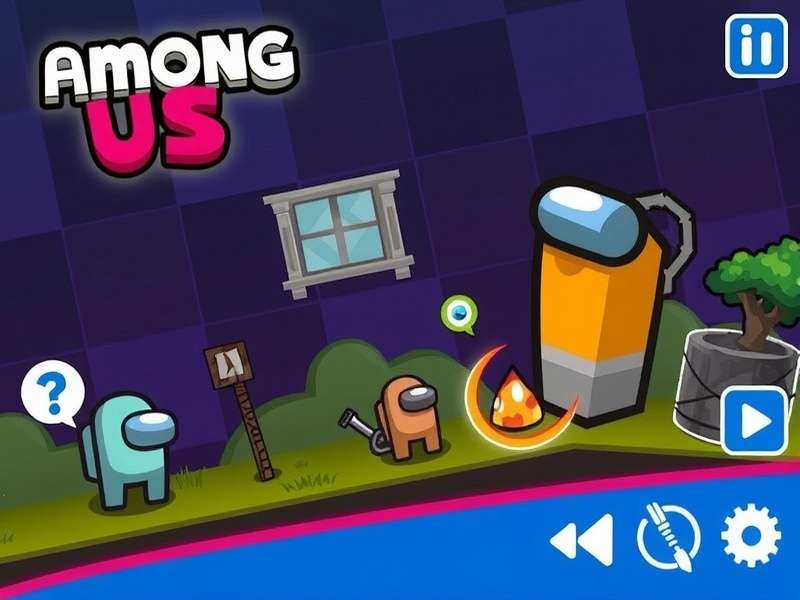 Friends playing Among Us on mobile phones together