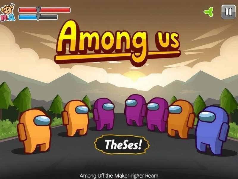 Custom Among Us characters with different skins and hats