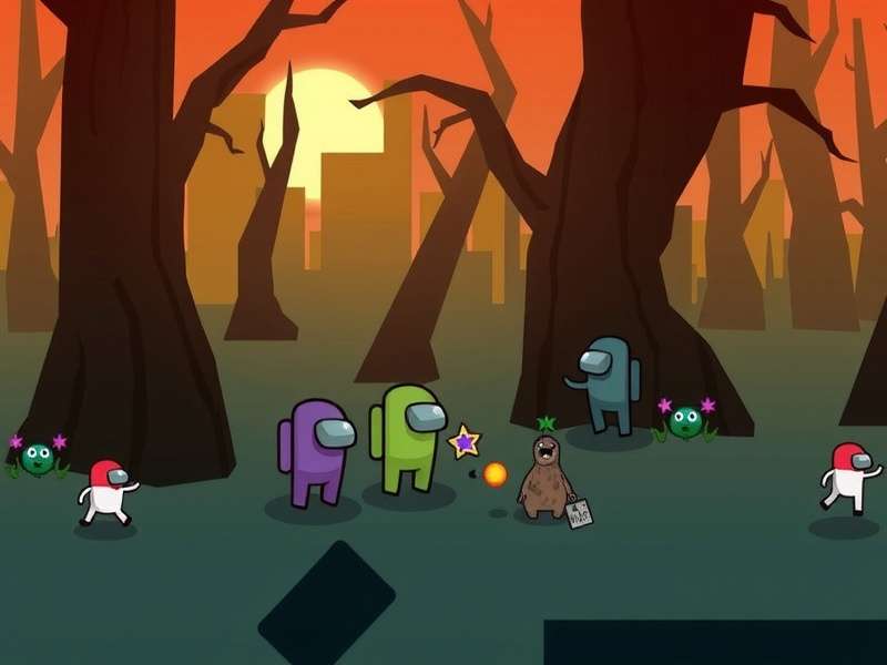 Among Us PC gameplay screenshot showing detailed graphics and controls