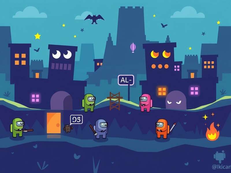 Screenshot of a vibrant Indian Among Us Discord server interface showing voice channels and chat