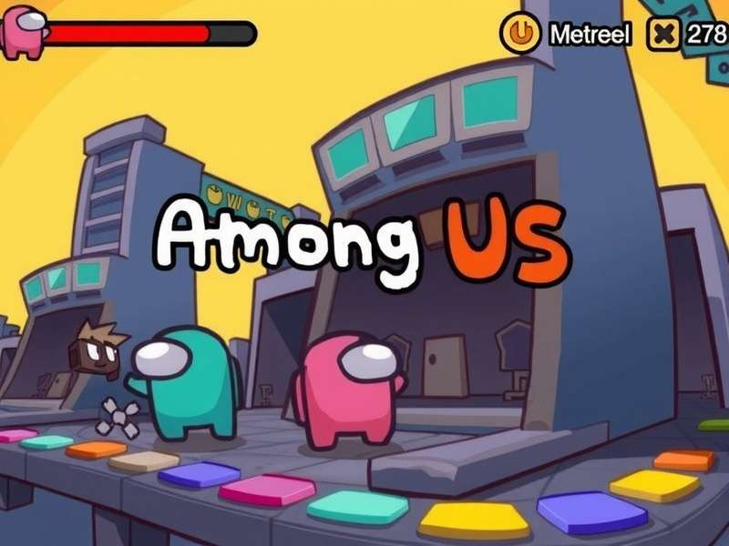 Among Us free gameplay on mobile and PC showing crewmates and impostor