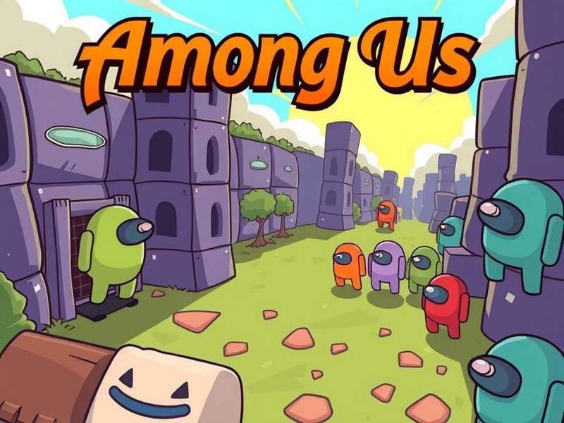 Ssundee playing Among Us with chaotic mods on screen